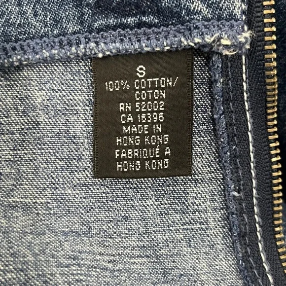 DKNY Jeans Vintage Denim Shift Dress Medium Wash Sleeveless Blue Womens Small - Picture 7 of 7